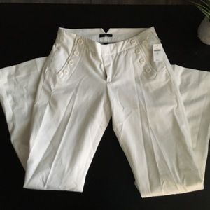 NWT Gap 4 wide leg white business pants